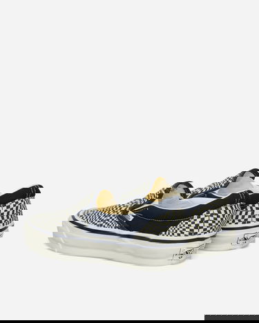 Кецове и обувки Vans Classic Slip-On Reissue 98 Check Тъмно синьо | VN000E96YUA1, 4