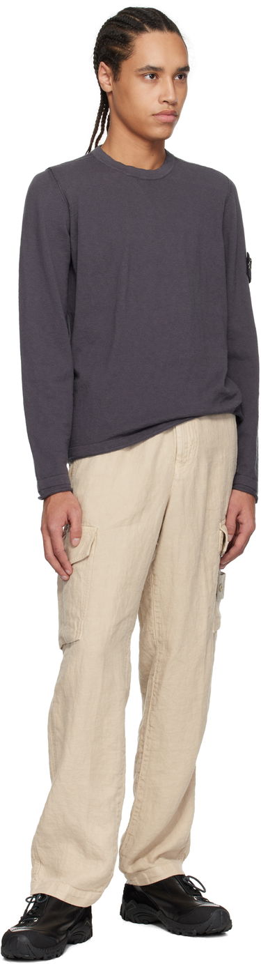 Карго панталони Stone Island Stone Island Diagonal Linen Cargo Pants Бежово | K1S15 3100029 S00F8, 3