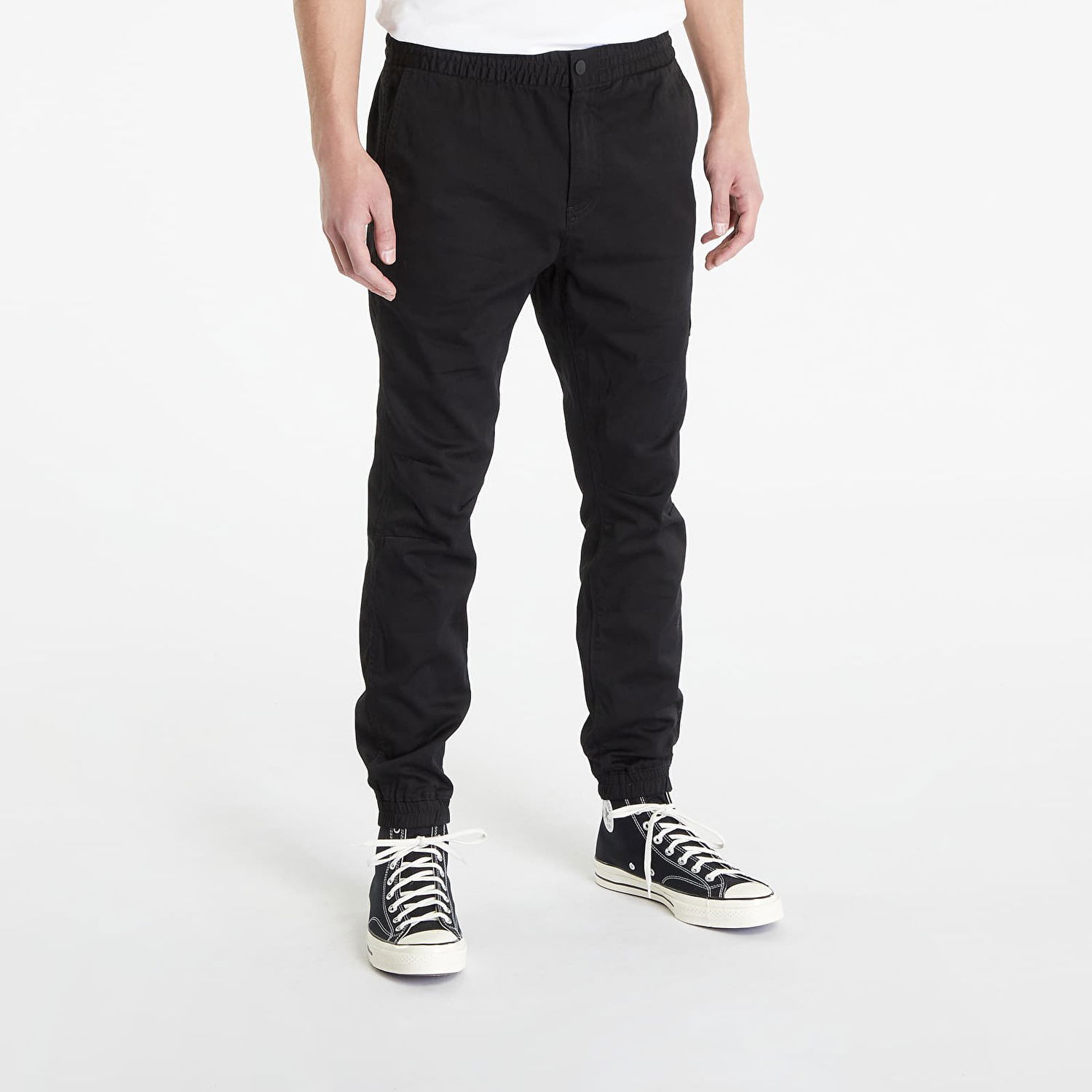 Карго панталони CALVIN KLEIN Monologo Badge Casual Chinos Черно | J30J322923 BEH, 0