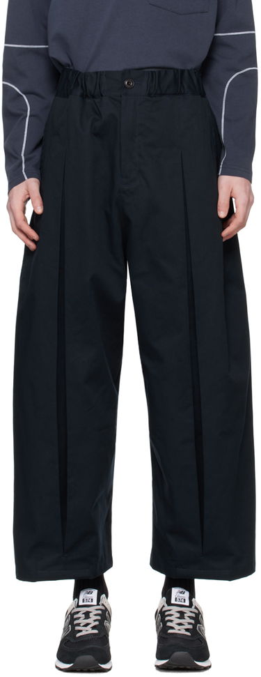 Панталони sage NATION SAGE NATION Box Pleat Trousers Тъмно синьо | S011, 0