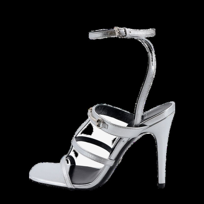 Кецове и обувки Gucci Metallic Leather Strappy High Heel Sandals Металик | 771563B8B008106