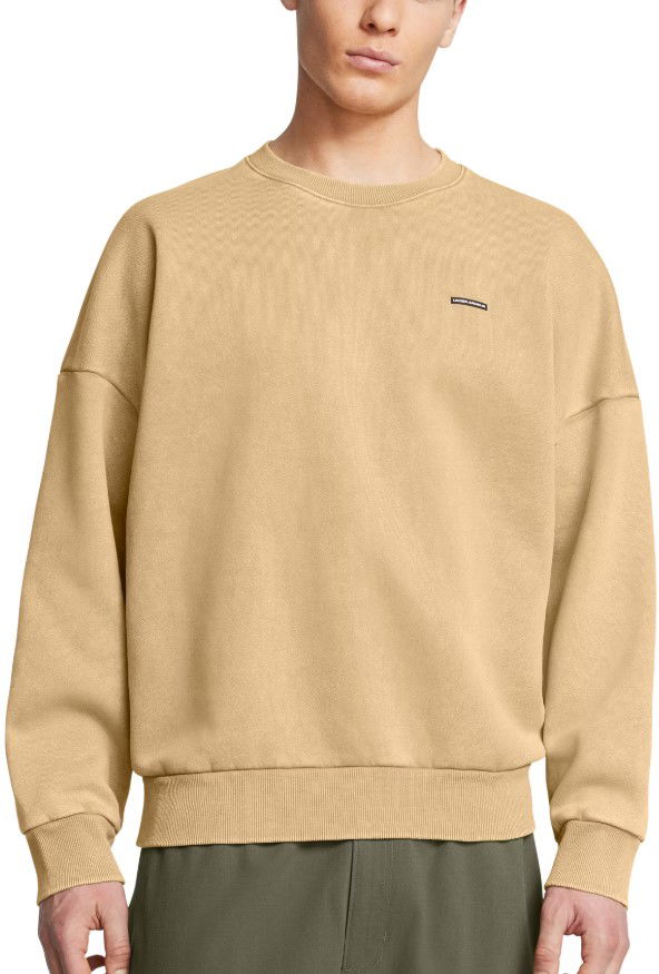 Пуловер Under Armour Under Armour Icon Heavyweight Fleece Wash Crew Sweatshirt Бежово | 1386553-263, 0