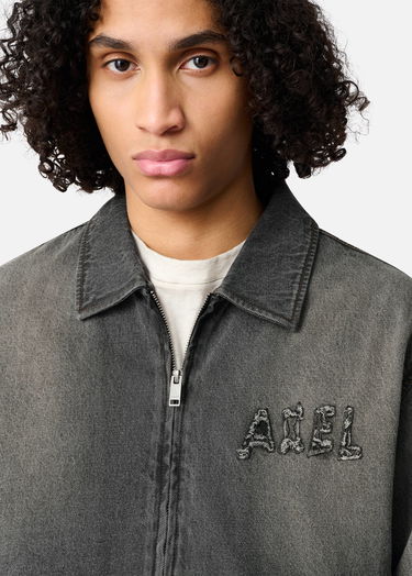 Яке AXEL ARIGATO Travis Washed Zip-Up Denim Jacket Сиво | A3472001, 5
