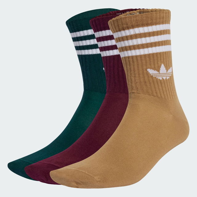 3-Stripes Crew Socks - 3 Pairs