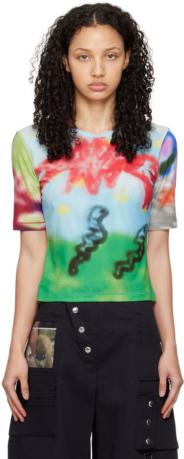 Тениска Chopova Lowena Abstract Print Slim T-Shirt Многоцветен | 2238, 0
