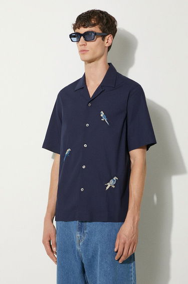 Риза Paul Smith Paul Smith Bird Embroidered Regular Fit Shirt Тъмно синьо | M1R.905UE.N01592, 3