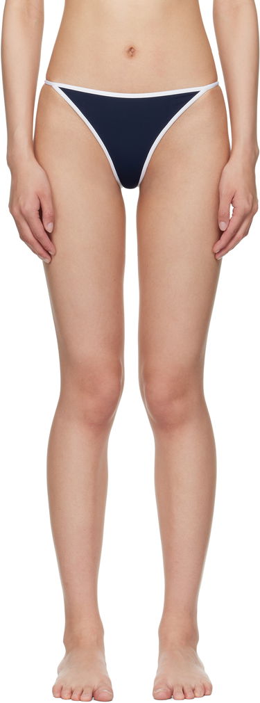 Бански Sporty & Rich Sporty & Rich Kate Bikini Bottom Тъмно синьо | SM006620302BL106, 0