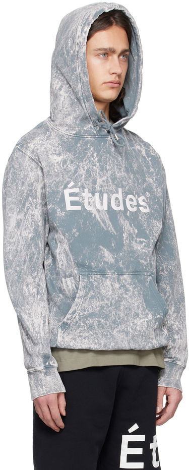 Суитчър Études Klein Acid Wash Hoodie Синьо | E24MM254A01483, 1
