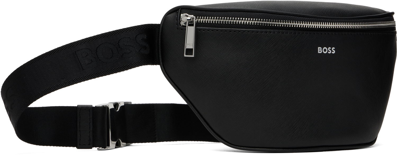 Чанта за кръста BOSS Saffiano Leather Belt Bag Черно | 50485597, 1