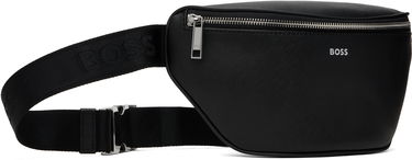 Чанта за кръста BOSS Saffiano Leather Belt Bag Черно | 50485597, 1