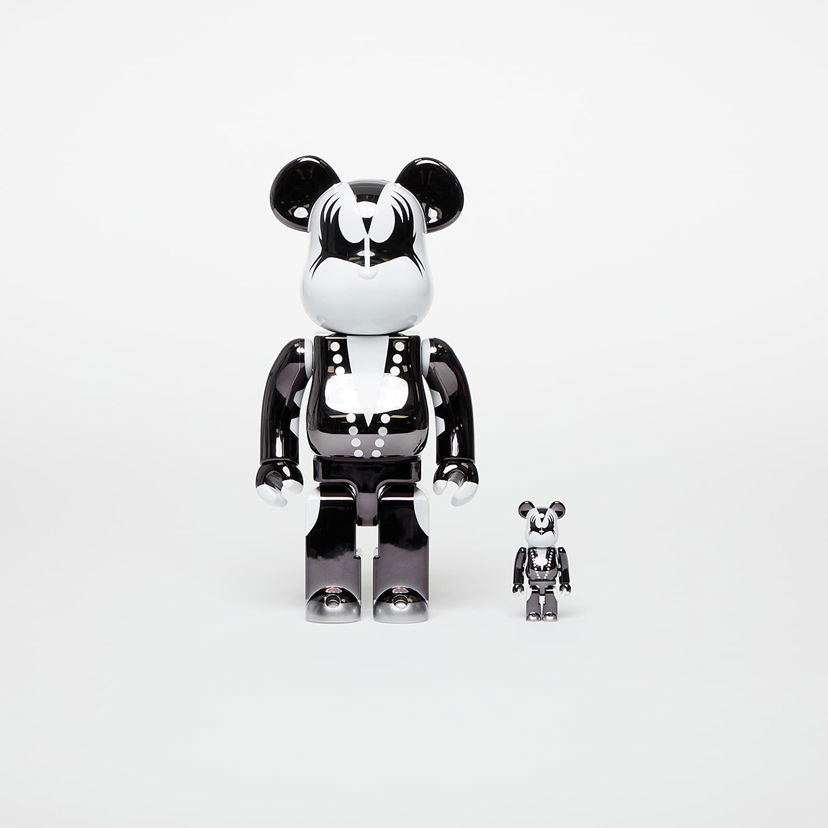 Колекционерско Medicom Toy BE@RBRICK KISS DEMON CHROME Ver. 100% & 400% Set Черно | MT_0033