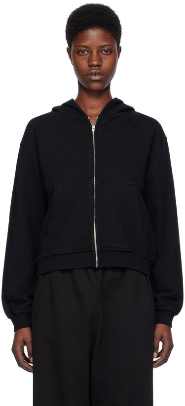 Суитчър We11done Zip Hoodie Черно | WD-TJ0-24-785-U-BK, 0