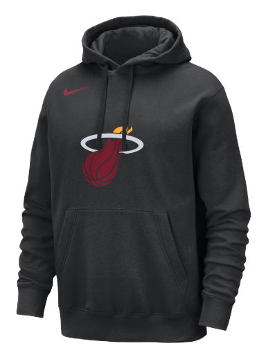 Суитчър Nike NBA Miami Heat Club Pullover Hoodie Черно | FB4765-010