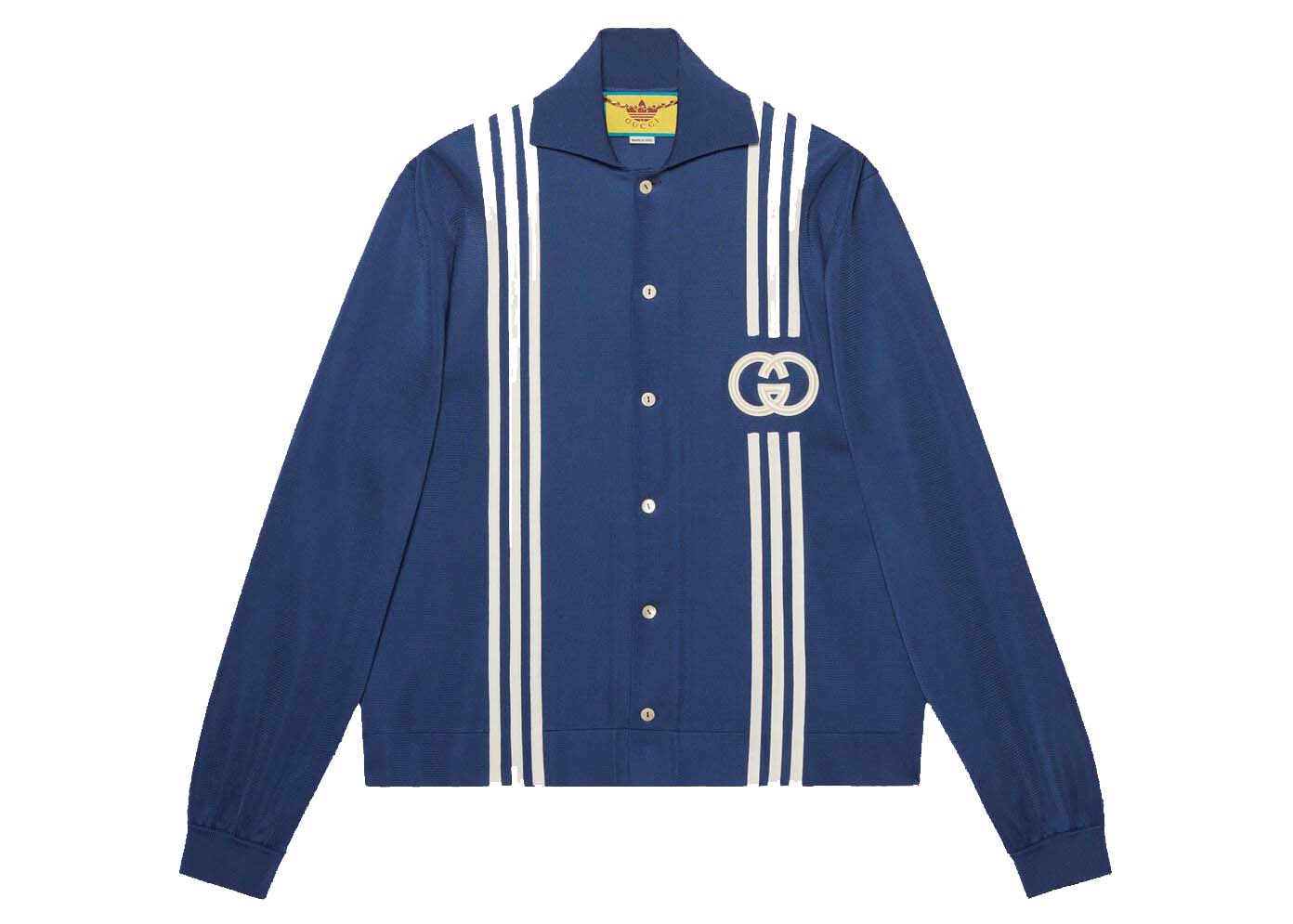 Риза Gucci adidas x Viscose Shirt Blue Синьо | 700477 XKCIH 4030, 0