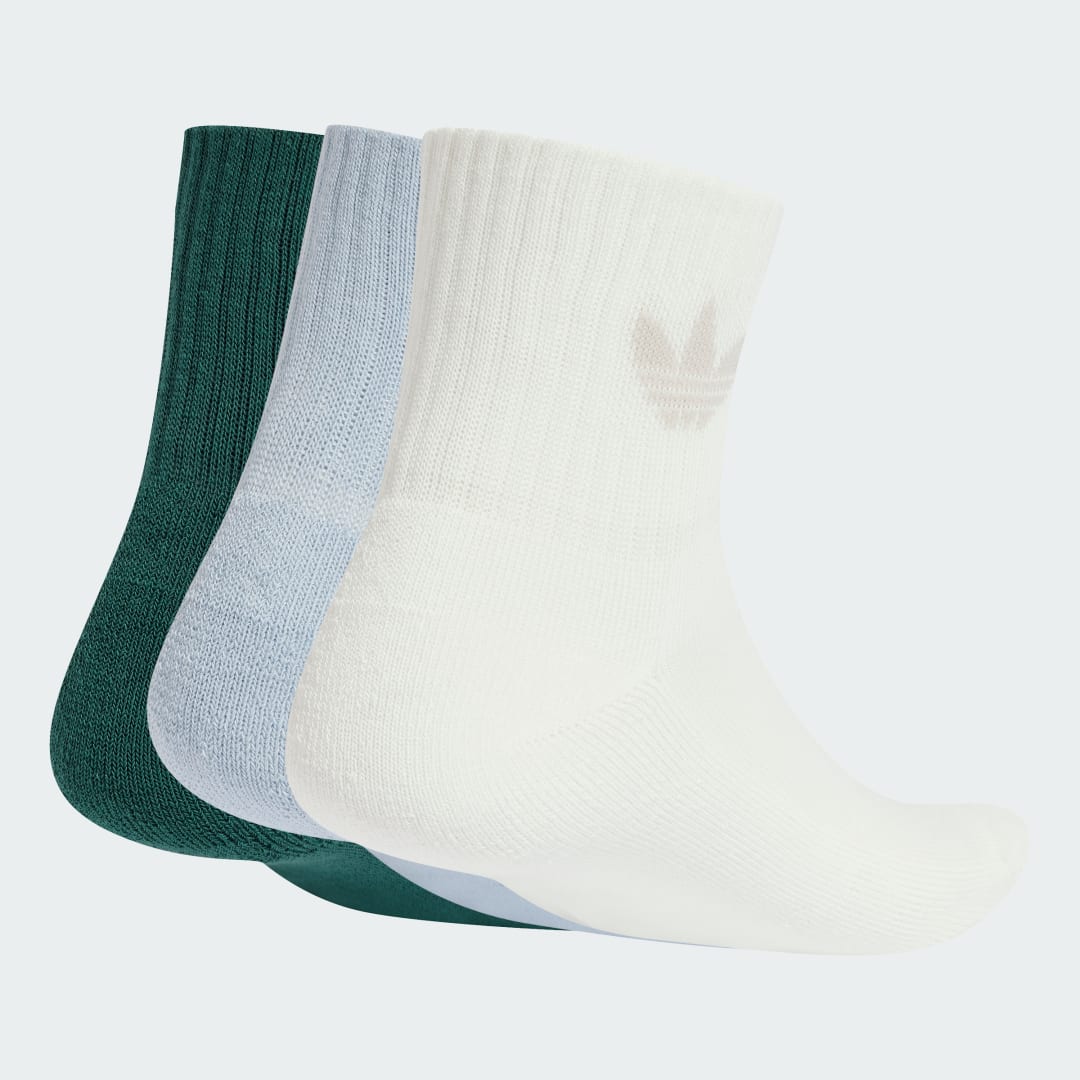Чорапи adidas Performance 3 Pairs Mid-Cut Crew Socks Бяло | JI9494, 0
