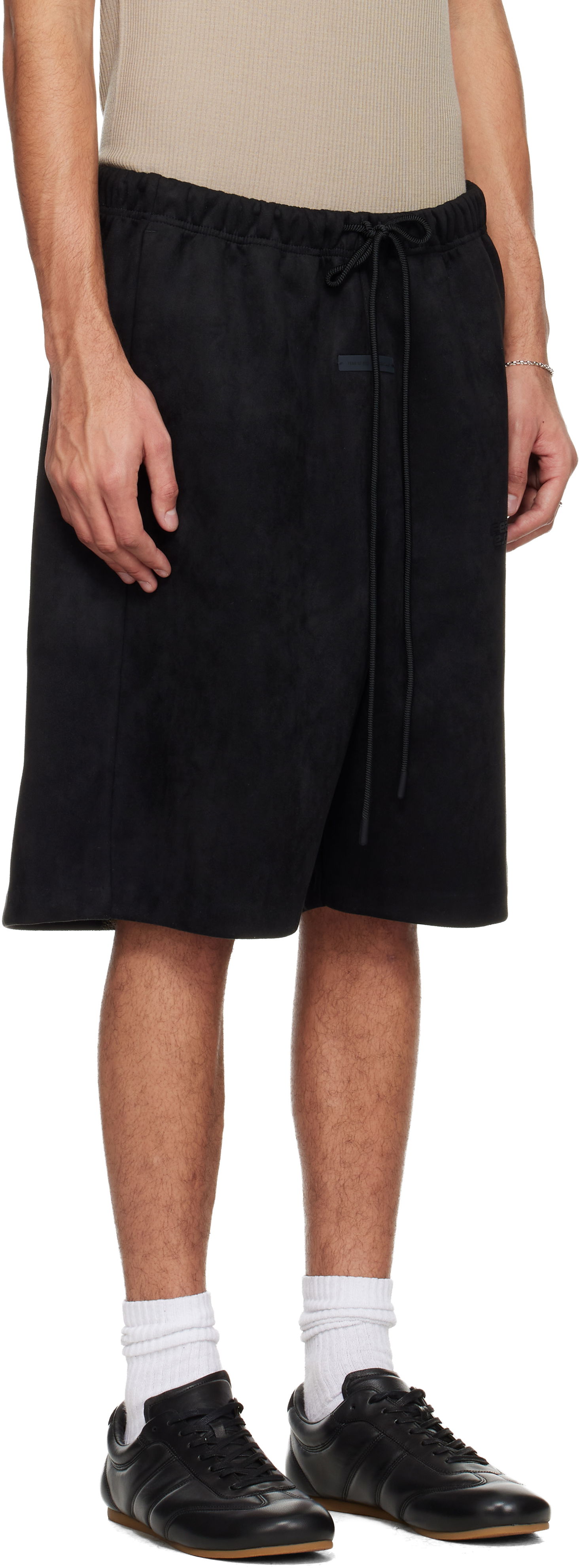 Къси панталони Fear of God Holiday Faux-Suede Fleece Relaxed Shorts Черно | 160HO254691F, 1