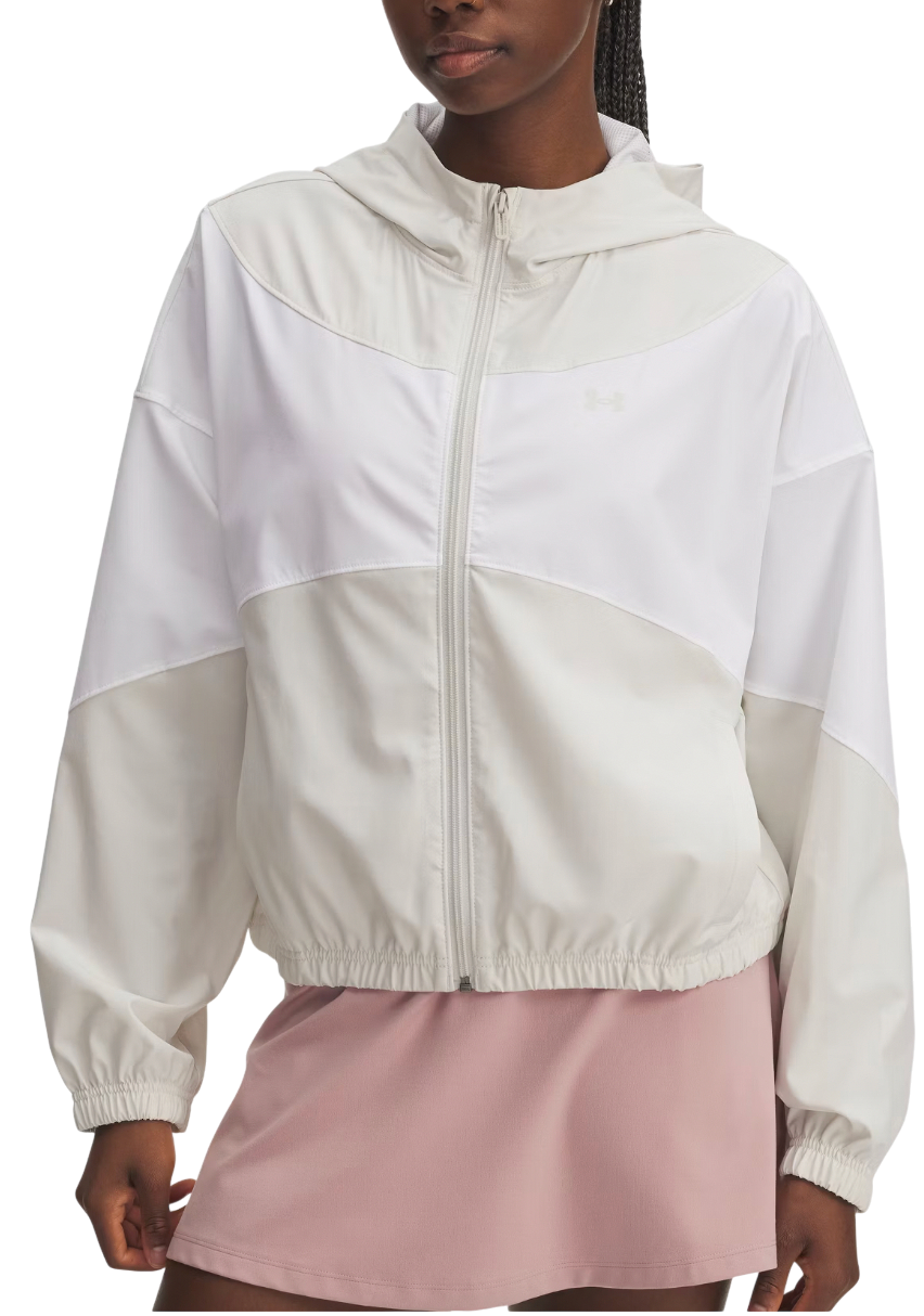 Ветровка Under Armour Rival Color-Block Woven Hooded Full-Zip Jacket Бежово | 6004849-110, 0