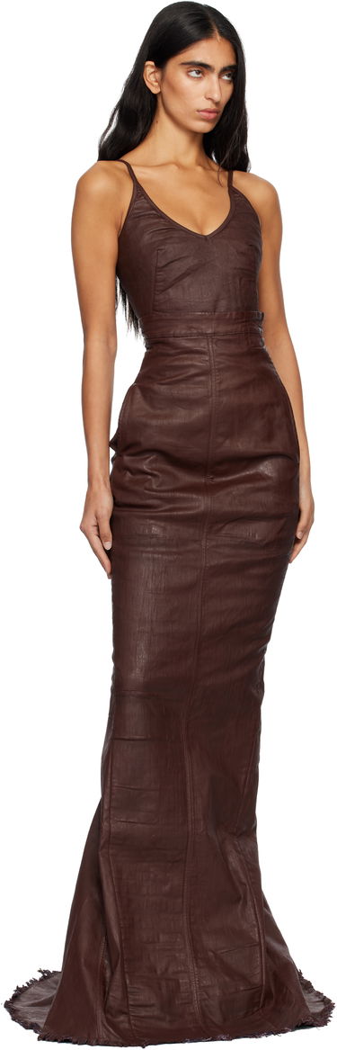 Pокля Rick Owens Rick Owens DRKSHDW Concordians Foil Denim Camisole Кафяво | DS02E7132 SDSW, 4