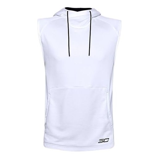 Суитчър Under Armour Curry Sleeveless Training Hoodie Бяло | 1356995-100