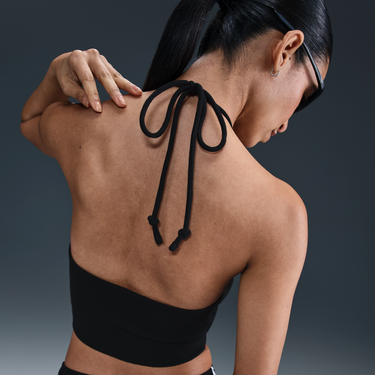 Съкратен топ Nike Sportswear Chill Terry Cropped Halter Top Черно | HJ1211-010, 3