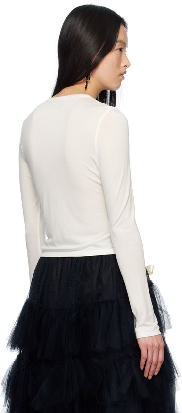 Тениска Simone Rocha Simone Rocha Bow Tail T-Shirt Бяло | 5313 0571, 2