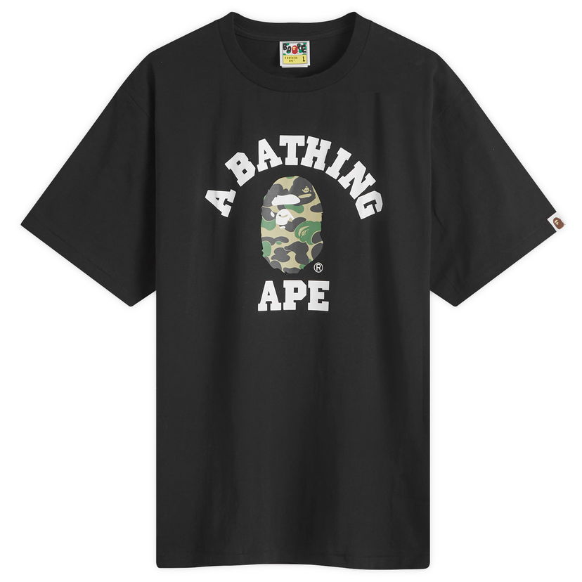 Тениска BAPE A Bathing Ape ABC Camo College T-Shirt Черно | 001TEK301005M-BKG