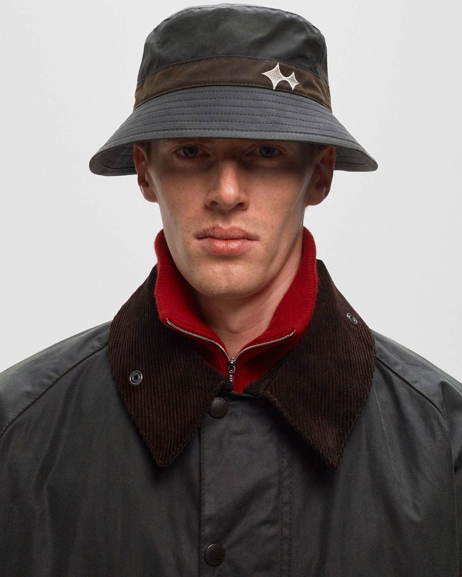 Шапка Barbour BSTN x Brand Bucket Hat Черно | 840190812294, 1