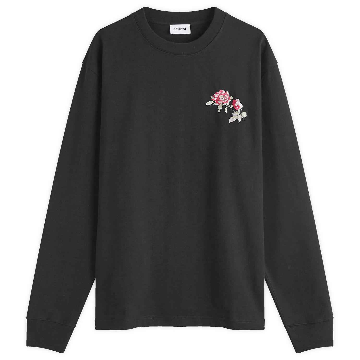Тениска Soulland Long Sleeve T-Shirt Size Large Черно | 41002-1262-BLK, 0