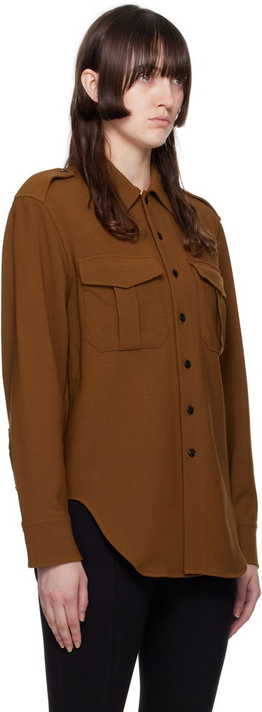Риза rag & bone Howie Military Shirt Кафяво | WAW22FA055KJ55, 1