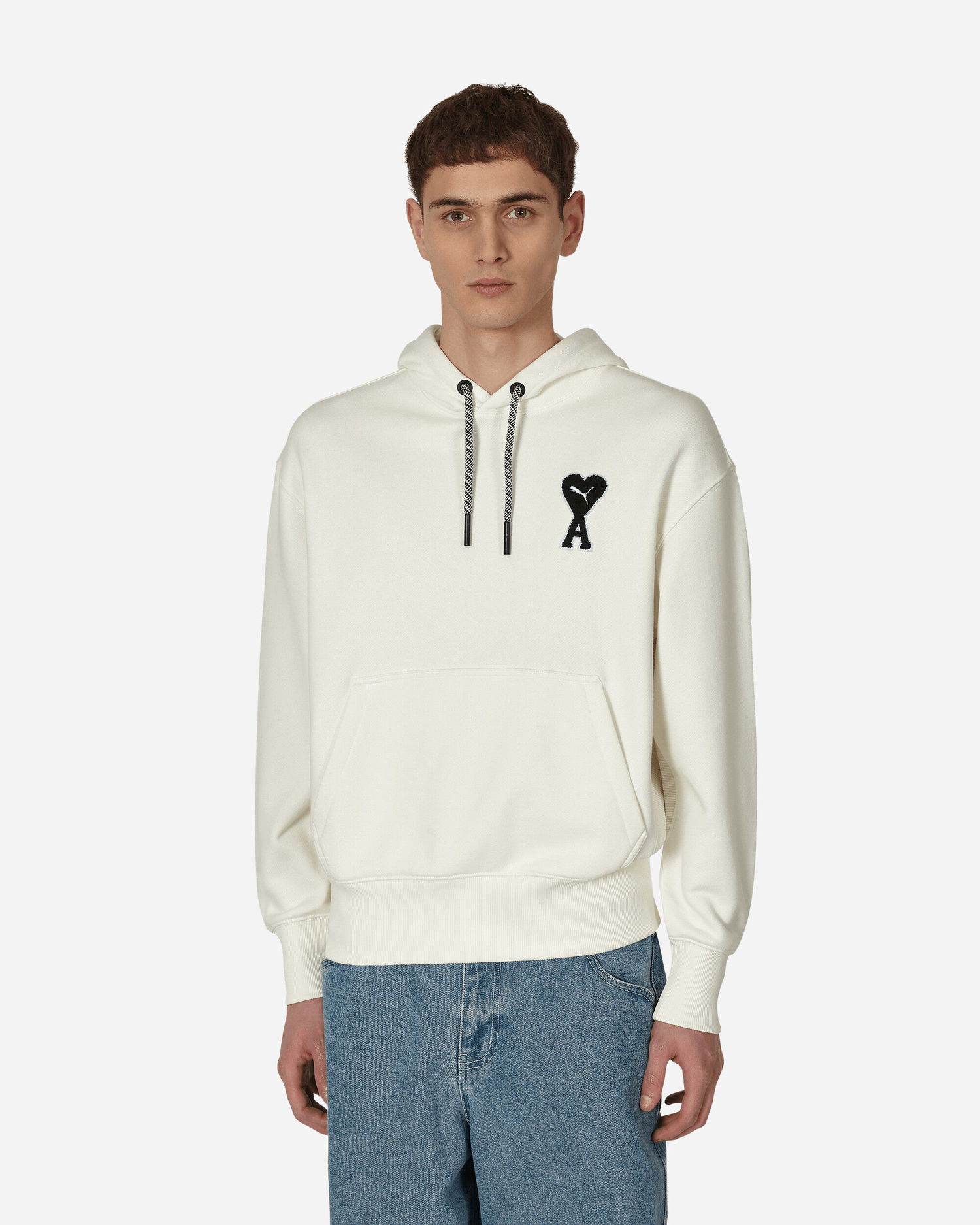 Суитчър Puma AMI x Logo Hooded Sweatshirt Бежово | 536231-75, 0