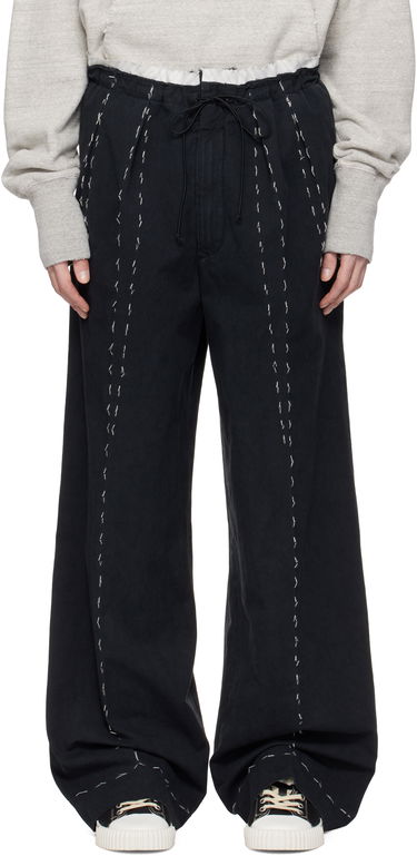 Панталони Maison Margiela Maison Margiela Work-In-Progress Stitch Detail Trousers Черно | S50KA0664 M35295, 0