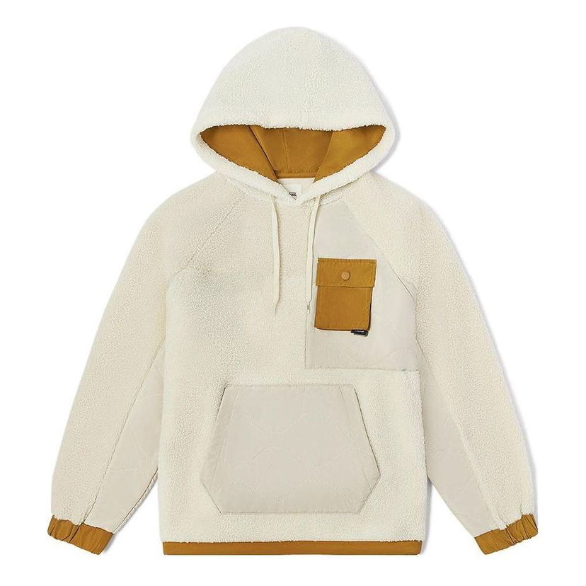 Суитчър Vans Fleece Hoodie with Kangaroo Pocket Бяло | VN0A7YIC2N1
