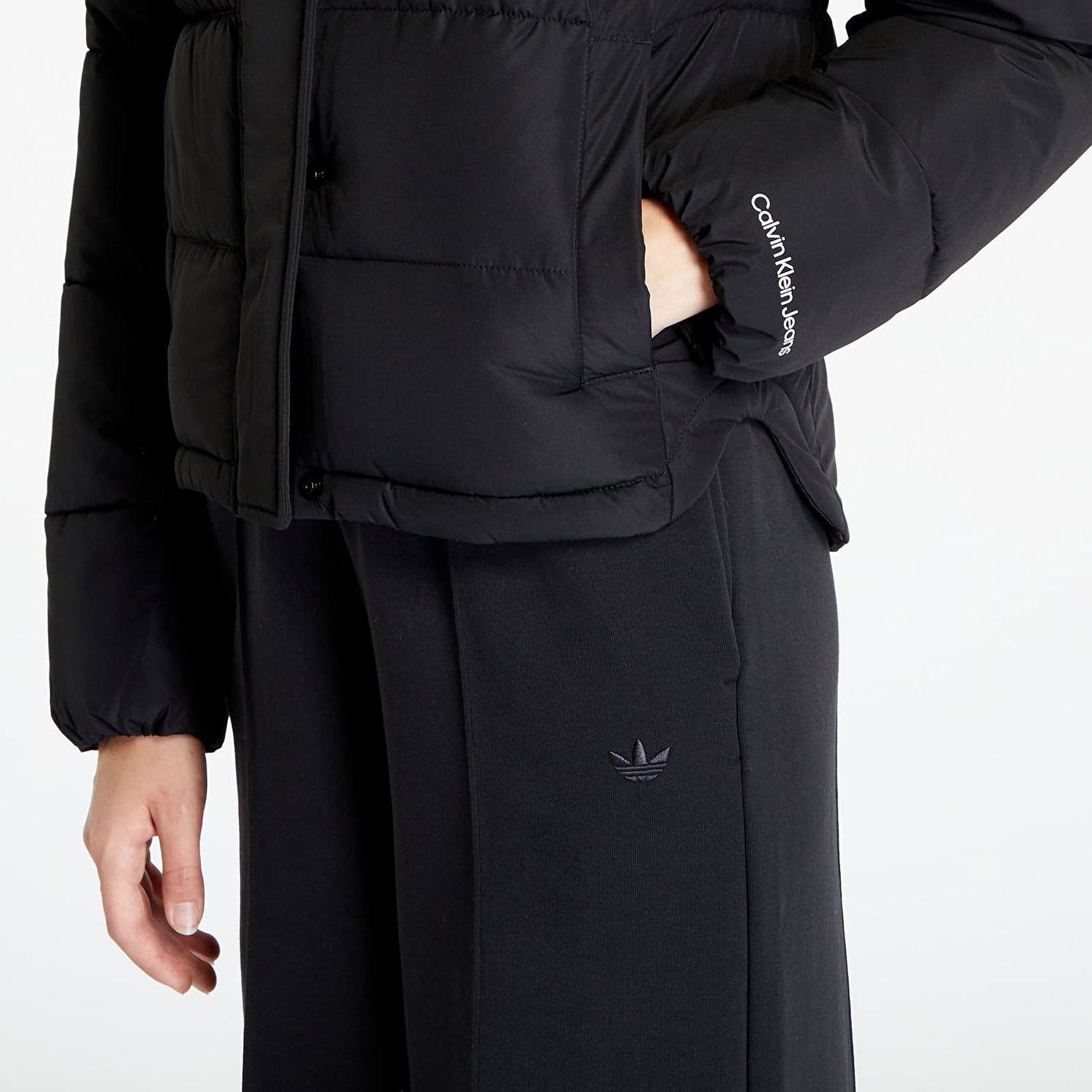 Яке CALVIN KLEIN Jeans Monologo Non Down Sherpa Jacket Черно | J20J221377 BEH, 1
