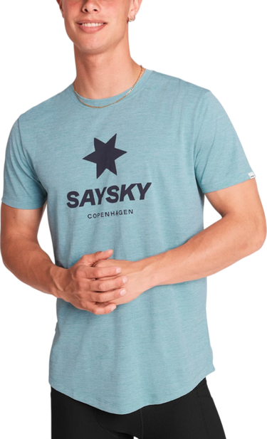 Тениска Saysky Saysky Logo Combat Pro T-Shirt Тюркоазено | omrss30c2013-omrss30c2013, 0