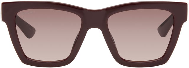 Burgundy Cat Eye Sunglasses