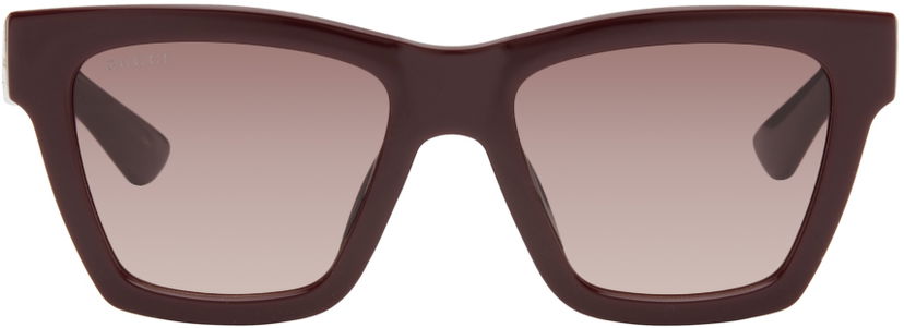 Слънчеви очила Gucci Burgundy Cat Eye Sunglasses Черно | GG1714S-003