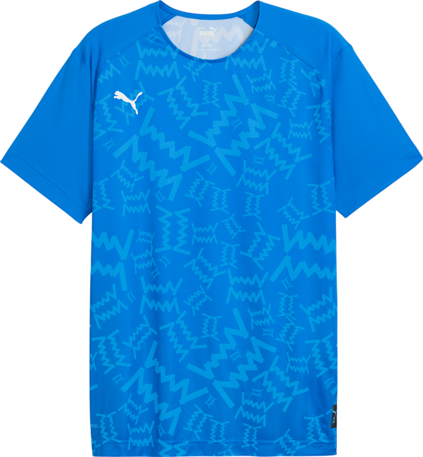 Фланелка Puma Teamjaws Graphic Ss Shooting Shirt Синьо | 688449-07