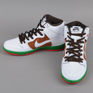 Кецове и обувки Nike SB Dunk High Premium Бяло | 313171-201, 2