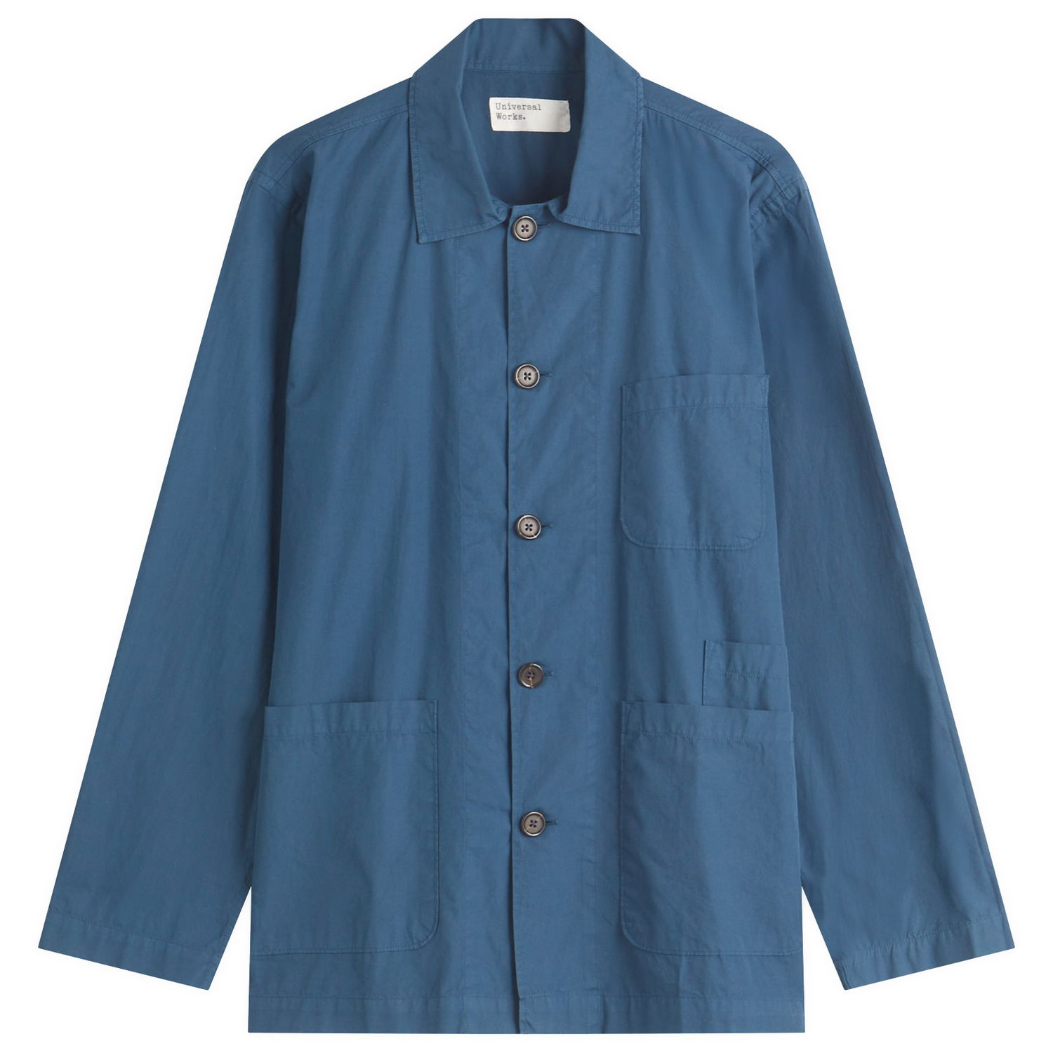 Риза Universal Works Bakers Poplin Overshirt, Size Large Синьо | 32678-NVY, 1