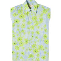 Риза Marni Cocoon Sleevless Printed Shirt "Aquamarine" Тюркоазено | CAMA0565A0-PAB24, 1