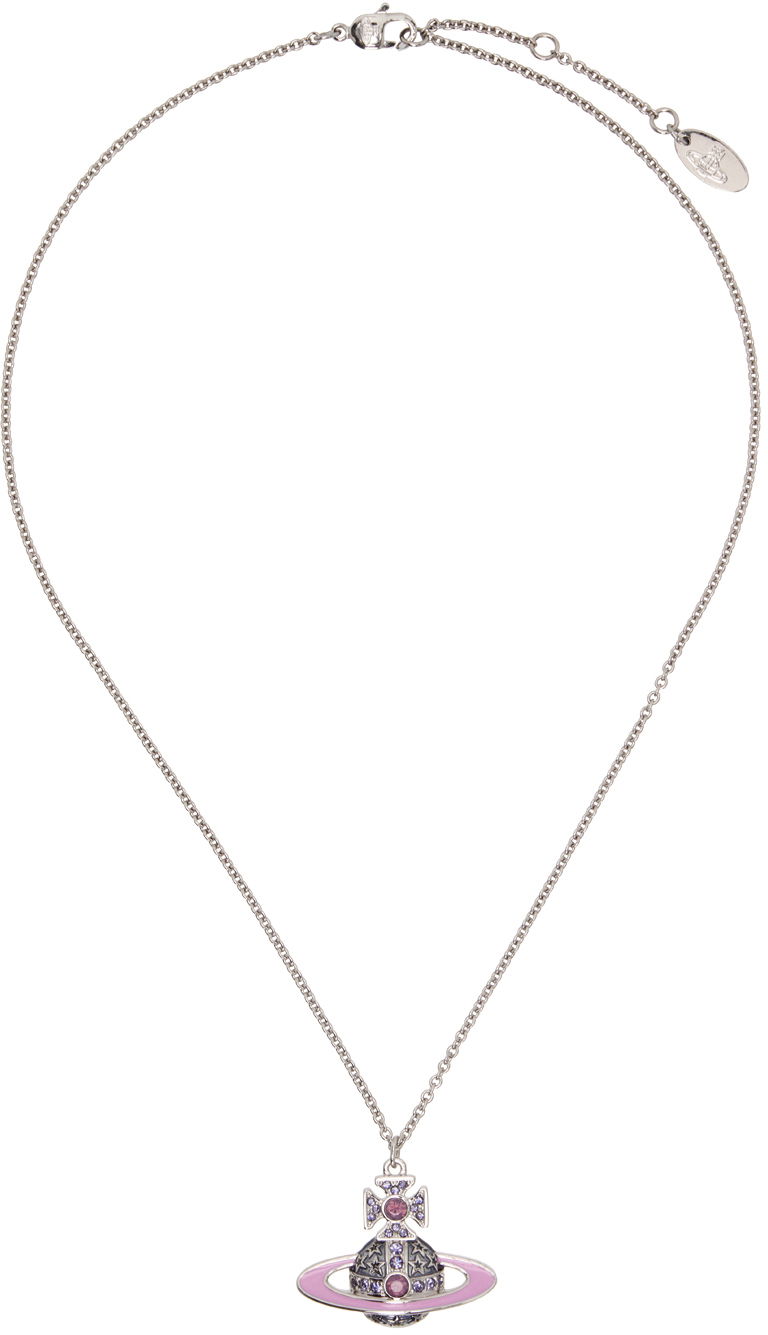 Колие Vivienne Westwood Pendant Necklace Сиво | 630203AO-02P540-, 0