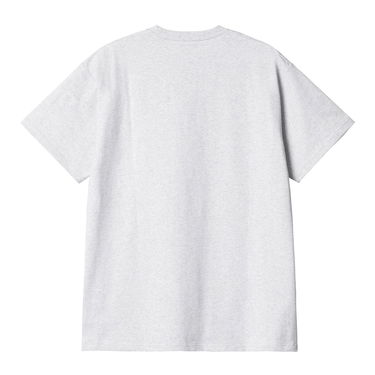 Тениска Carhartt WIP S/S Work Pocket T-shirt Ash Heather / Black Бяло | A212010_00O_XX, 1