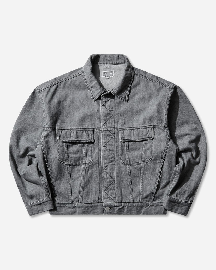 Яке Cav Empt Washed Denim Trucker Jacket Сиво | CES28JK23 GREY