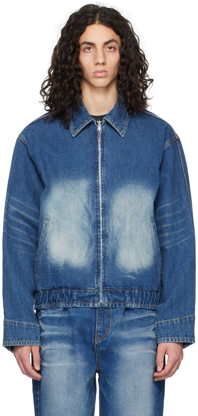 Яке бомбър We11done We11done Faded Denim Jacket Синьо | WD-DJ1-23-329-U-BL, 0