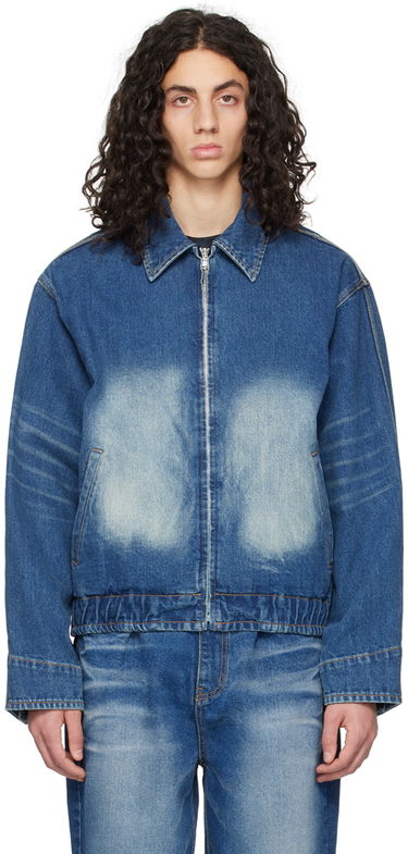 Яке бомбър We11done We11done Faded Denim Jacket Синьо | WD-DJ1-23-329-U-BL, 0