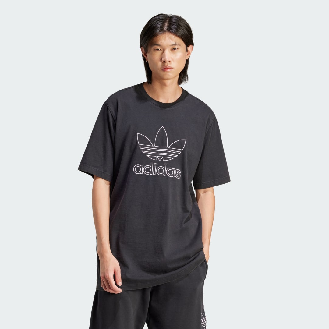 Тениска adidas Originals Adicolor Outline Trefoil T-shirt Черно | IU2347, 1