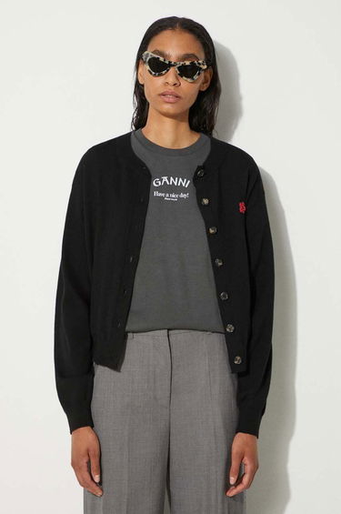 Пуловер KENZO Cardigan Черно | FE62CA4763LB.99J, 0
