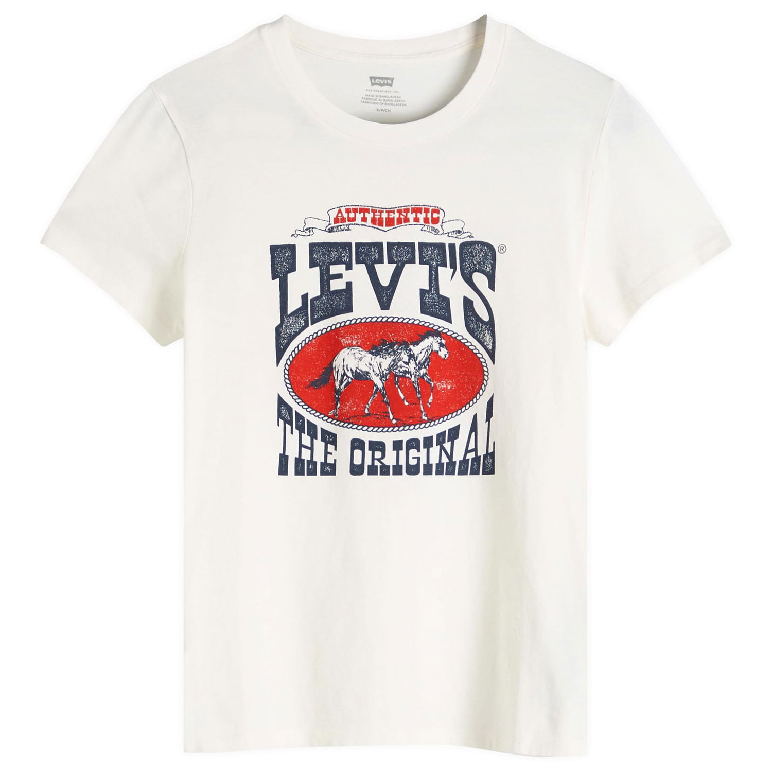Тениска Levi's Perfect Graphic T-Shirt Horse Poster Бяло | 17369-3022, 1