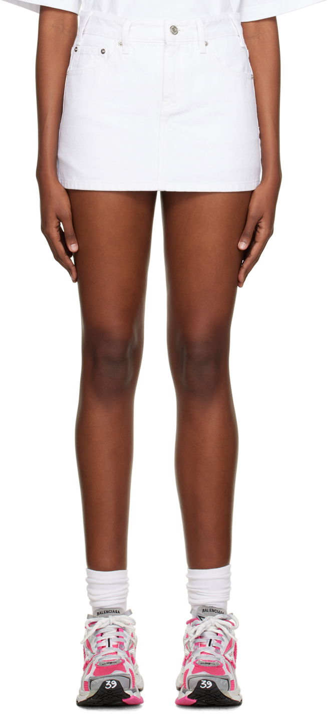 Пола We11done We11done Low-Rise Denim Mini Skirt Бяло | WD-DS3-22-372-W-WH, 0