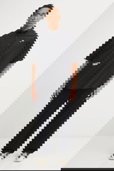 Риза AAPE by A Bathing Ape AAPE Now Short Sleeve Relaxed Fit Button-Down Collar Shirt Черно | AAPSRM8518XXO, 4